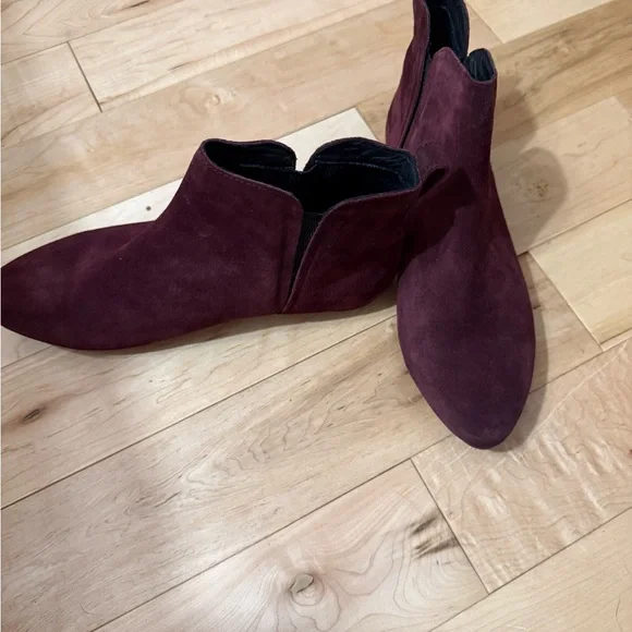 Born Women's Burgundy Ankle Booties - Picture 3 of 7